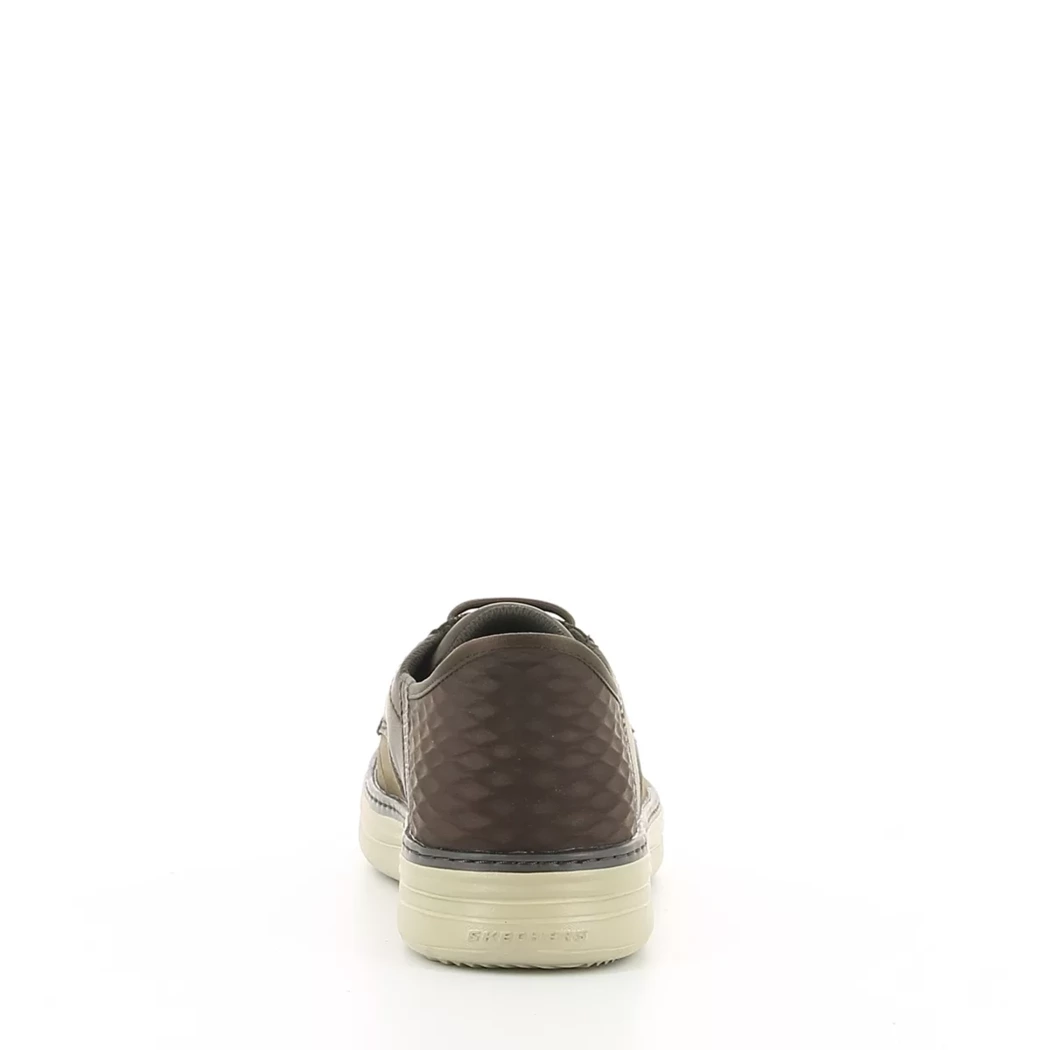 Image (3) de la chaussures Skechers - Baskets Marron en Cuir synthétique