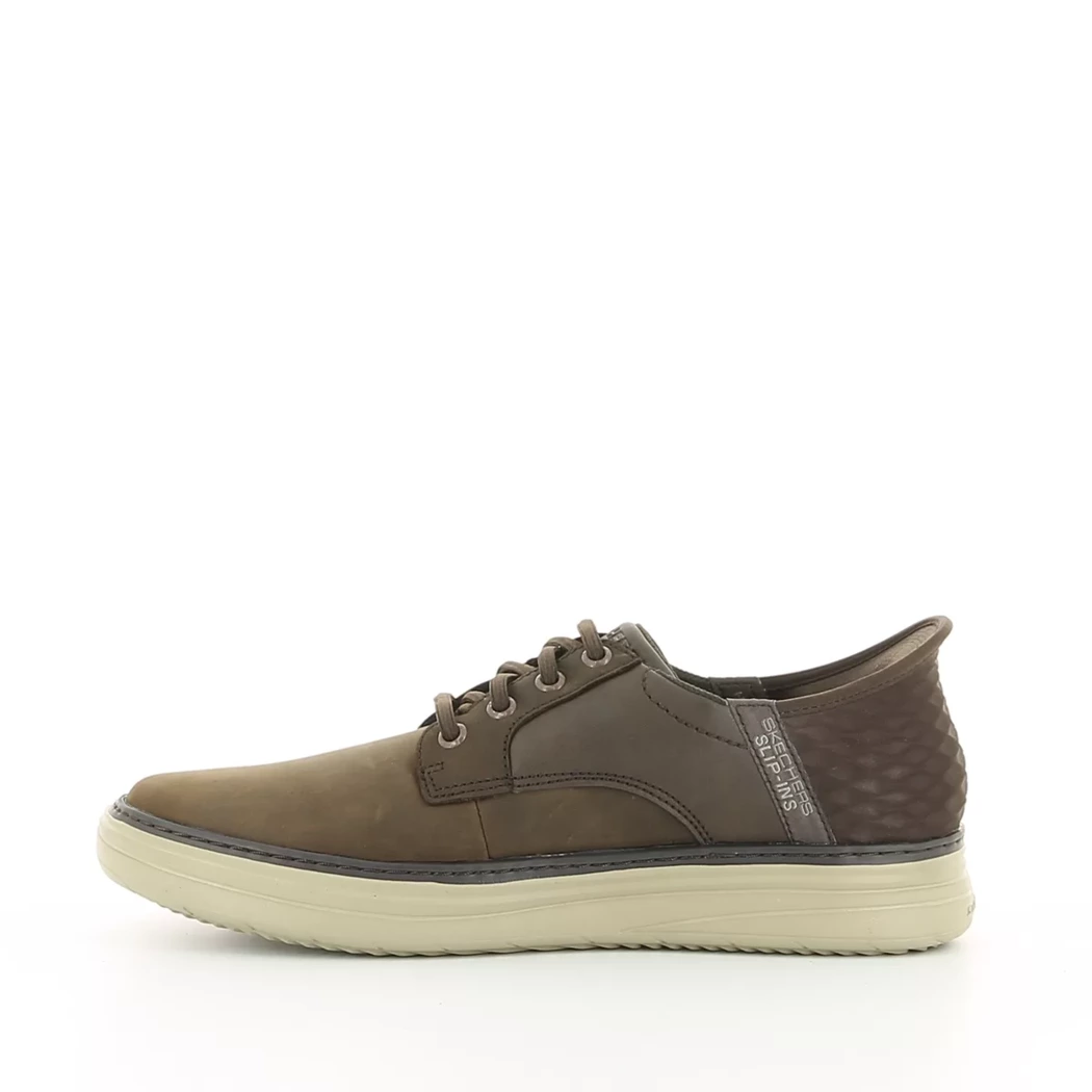 Image (4) de la chaussures Skechers - Baskets Marron en Cuir synthétique