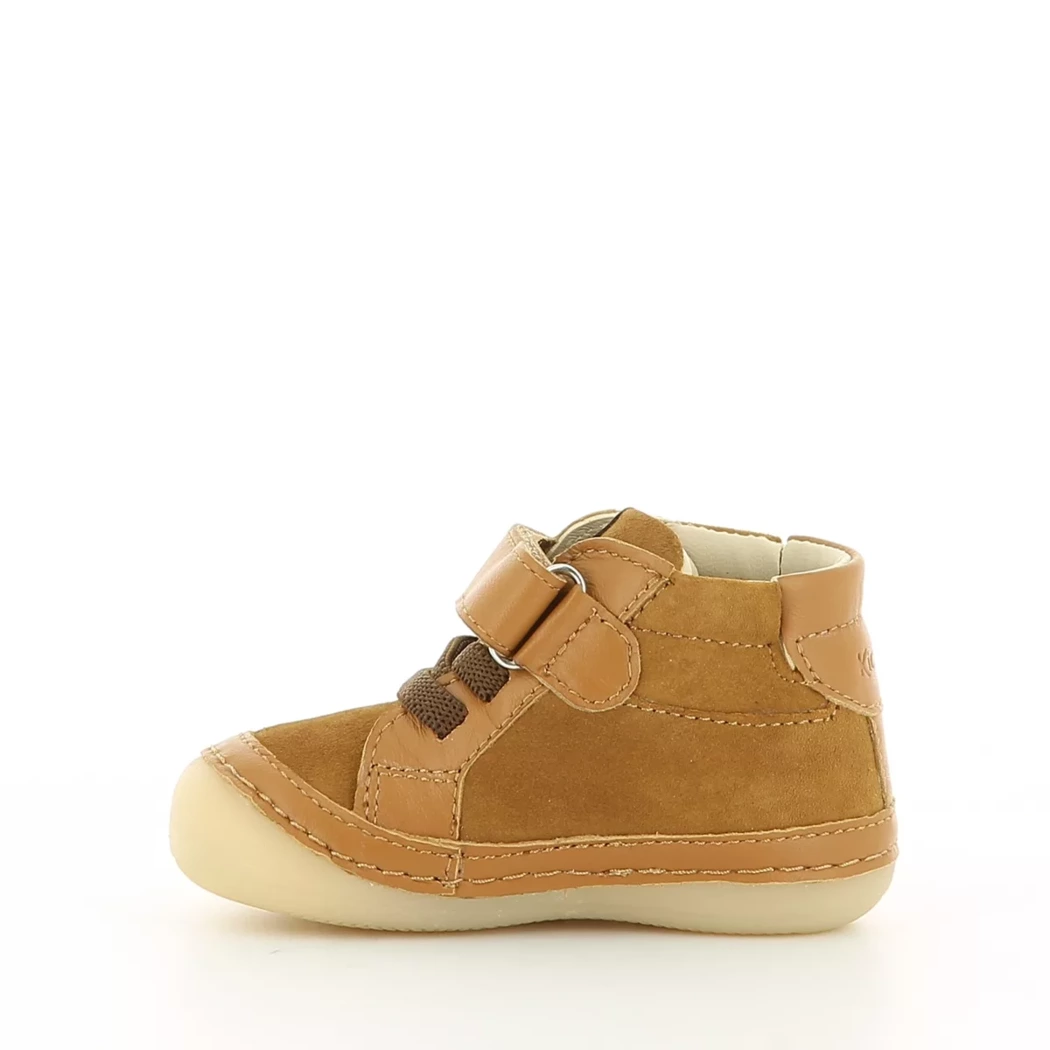 Image (4) de la chaussures Kickers - Bottines Cuir naturel / Cognac en Cuir