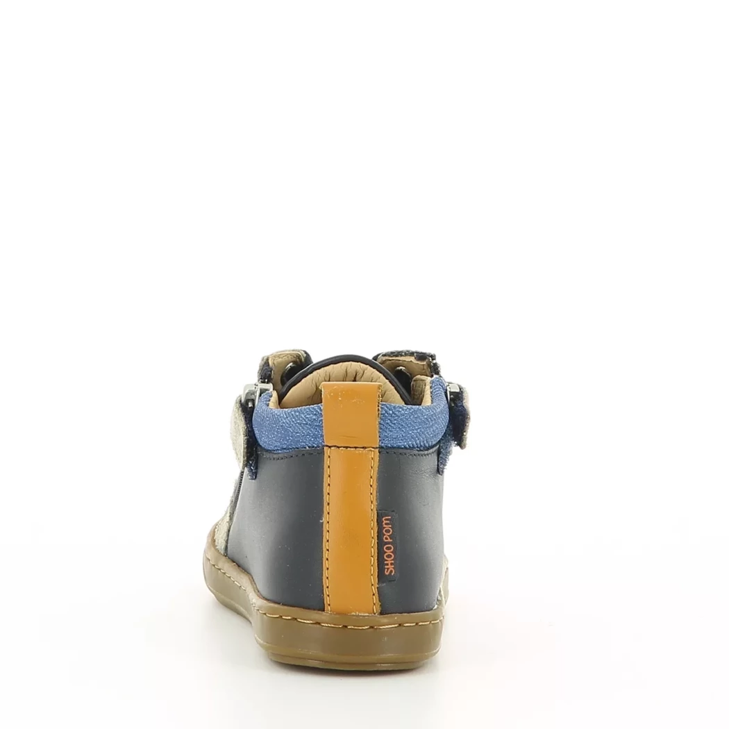 Image (3) de la chaussures Shoo pom - Bottines Bleu en Cuir