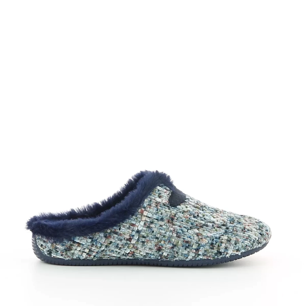 Image (2) de la chaussures Garzon - Pantoufles et Chaussons Bleu en Textile