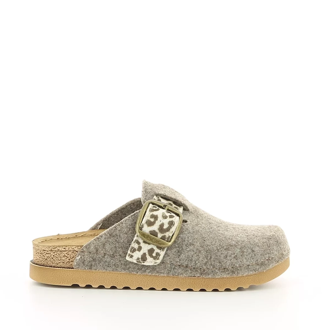 Image (2) de la chaussures OUF!... - Pantoufles et Chaussons Taupe en Textile Image (2) de la chaussures OUF!... - Pantoufles et Chaussons Taupe en Textile