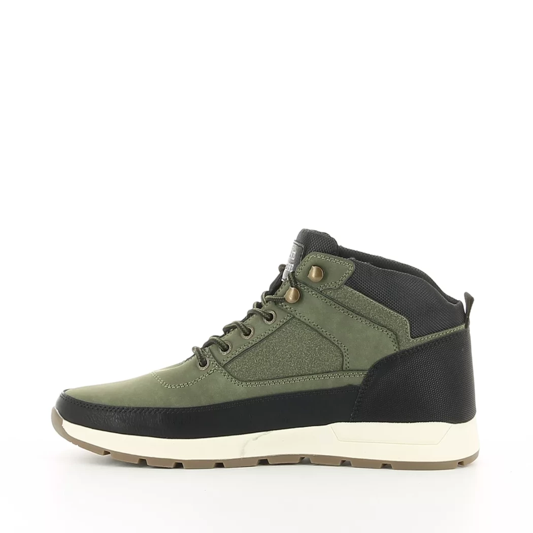 Image (4) de la chaussures Cie Canadienne - Bottines Vert en Cuir synthétique