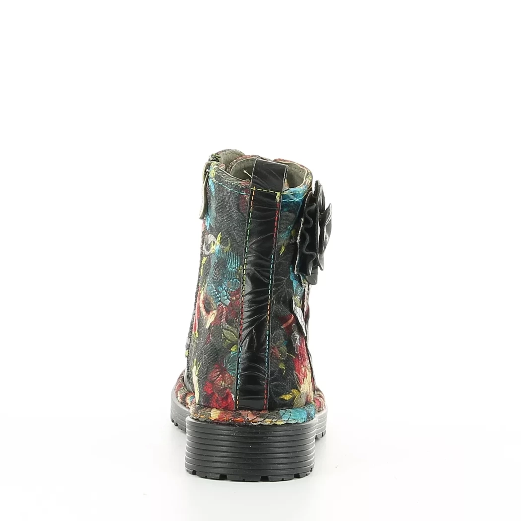 Image (3) de la chaussures Laura Vita - Bottines Noir en Cuir et textile