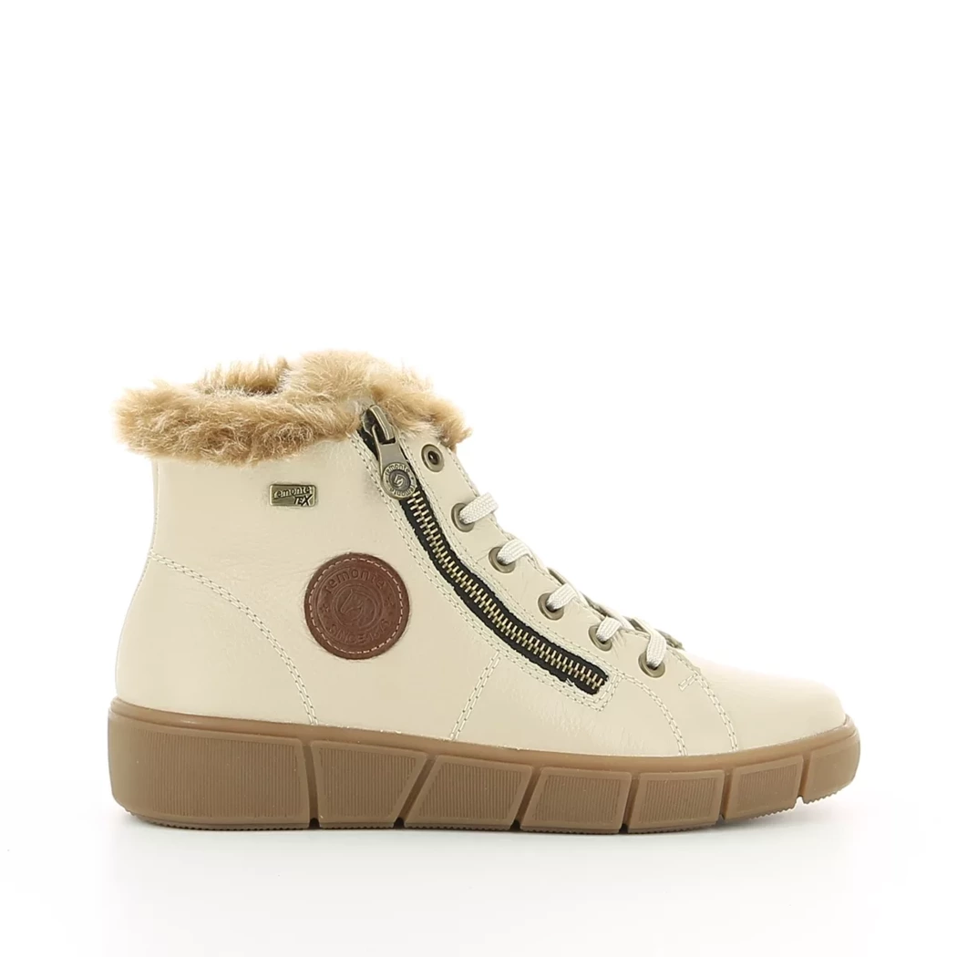 Image (2) de la chaussures Remonte - Bottines Beige en Cuir Image (2) de la chaussures Remonte - Bottines Beige en Cuir