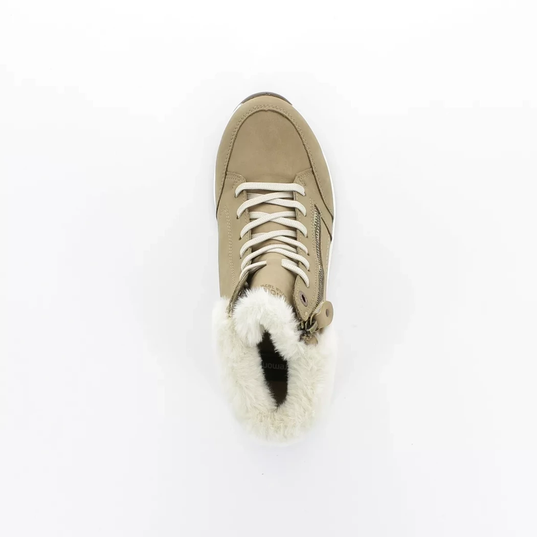 Image (6) de la chaussures Remonte - Bottines Taupe en Cuir nubuck