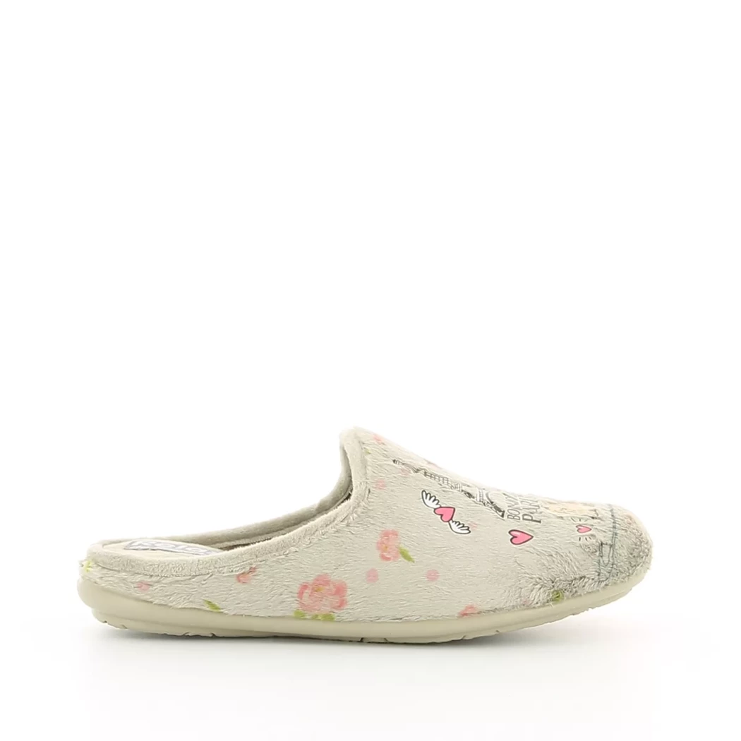 Image (2) de la chaussures Relax - Pantoufles et Chaussons Beige en Textile