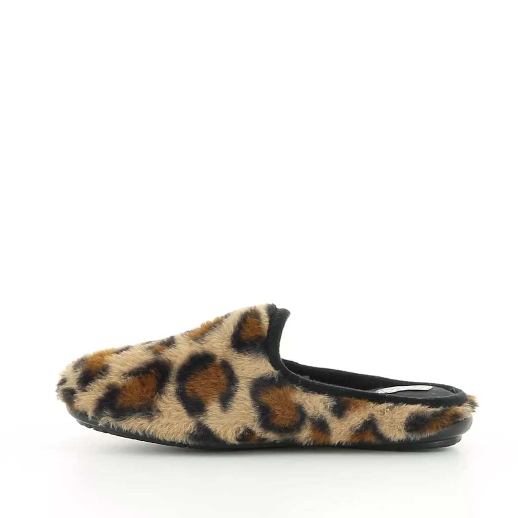 Image (4) de la chaussures Relax - Pantoufles et Chaussons Marron en Textile