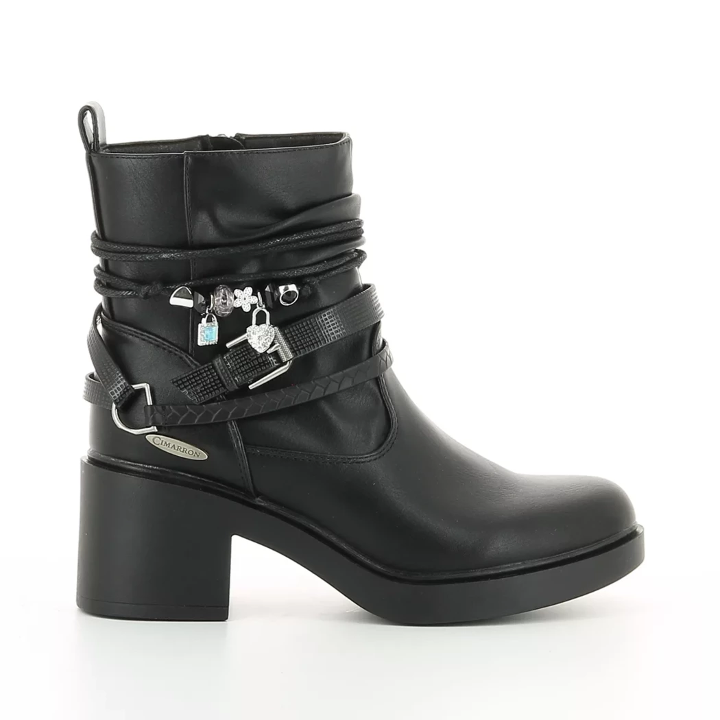 Image (2) de la chaussures Cimarron - Boots Noir en Cuir synthétique