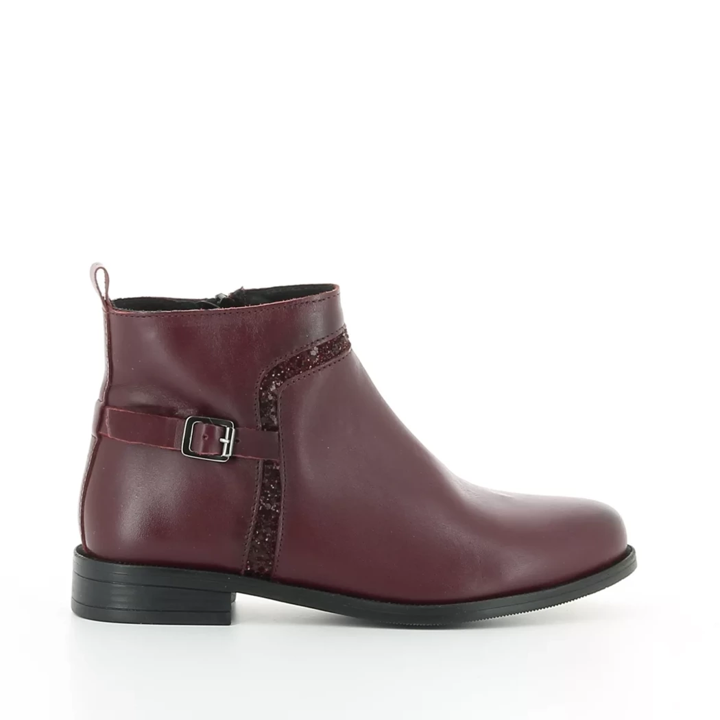 Image (2) de la chaussures Les Fees de Bengale - Boots Bordeaux en Cuir