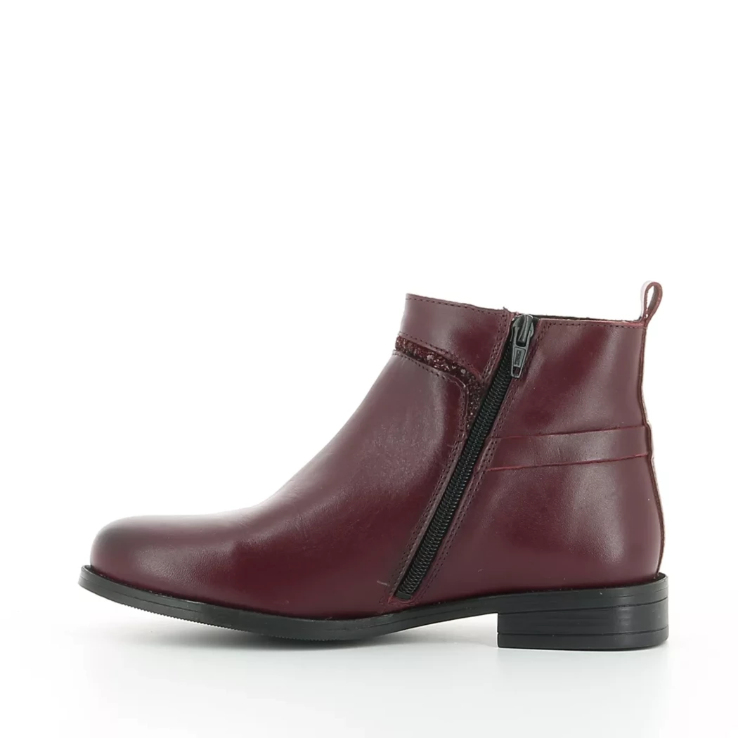 Image (4) de la chaussures Les Fees de Bengale - Boots Bordeaux en Cuir