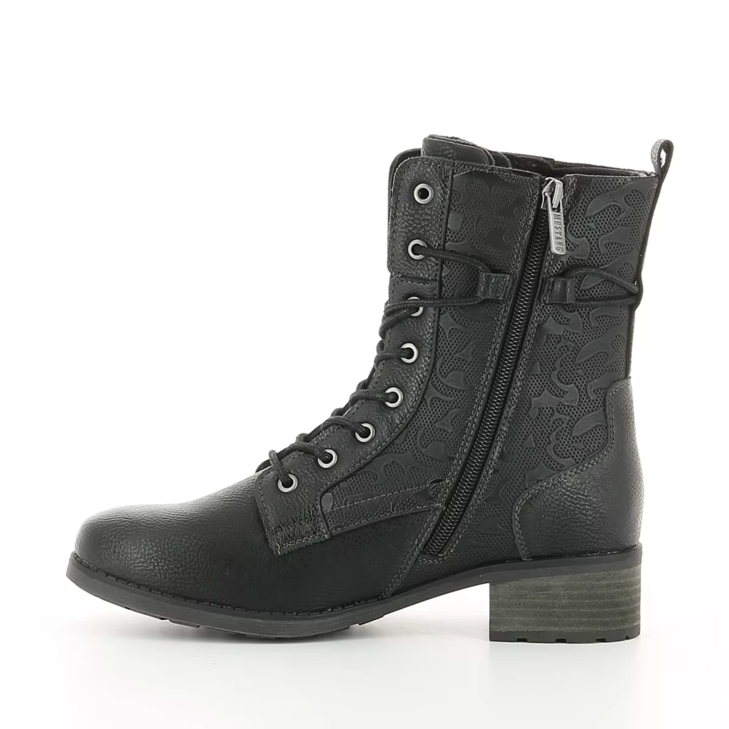 Image (4) de la chaussures Mustang - Bottines Noir en Cuir synthétique