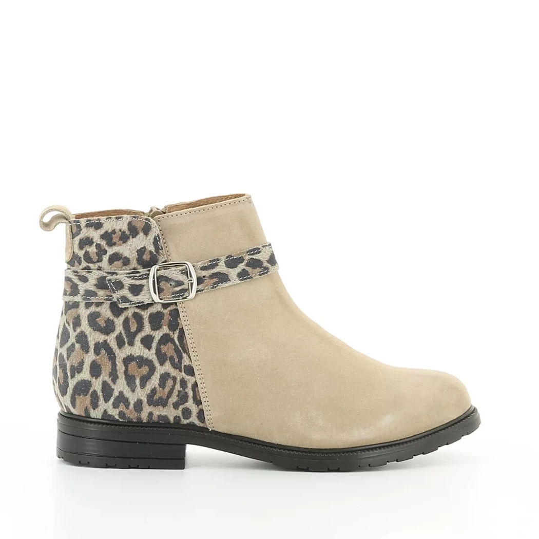 Image (2) de la chaussures Les Fees de Bengale - Boots Beige en Cuir nubuck