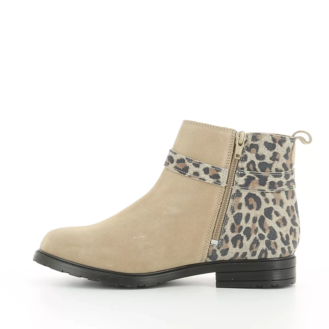 Image (4) de la chaussures Les Fees de Bengale - Boots Beige en Cuir nubuck