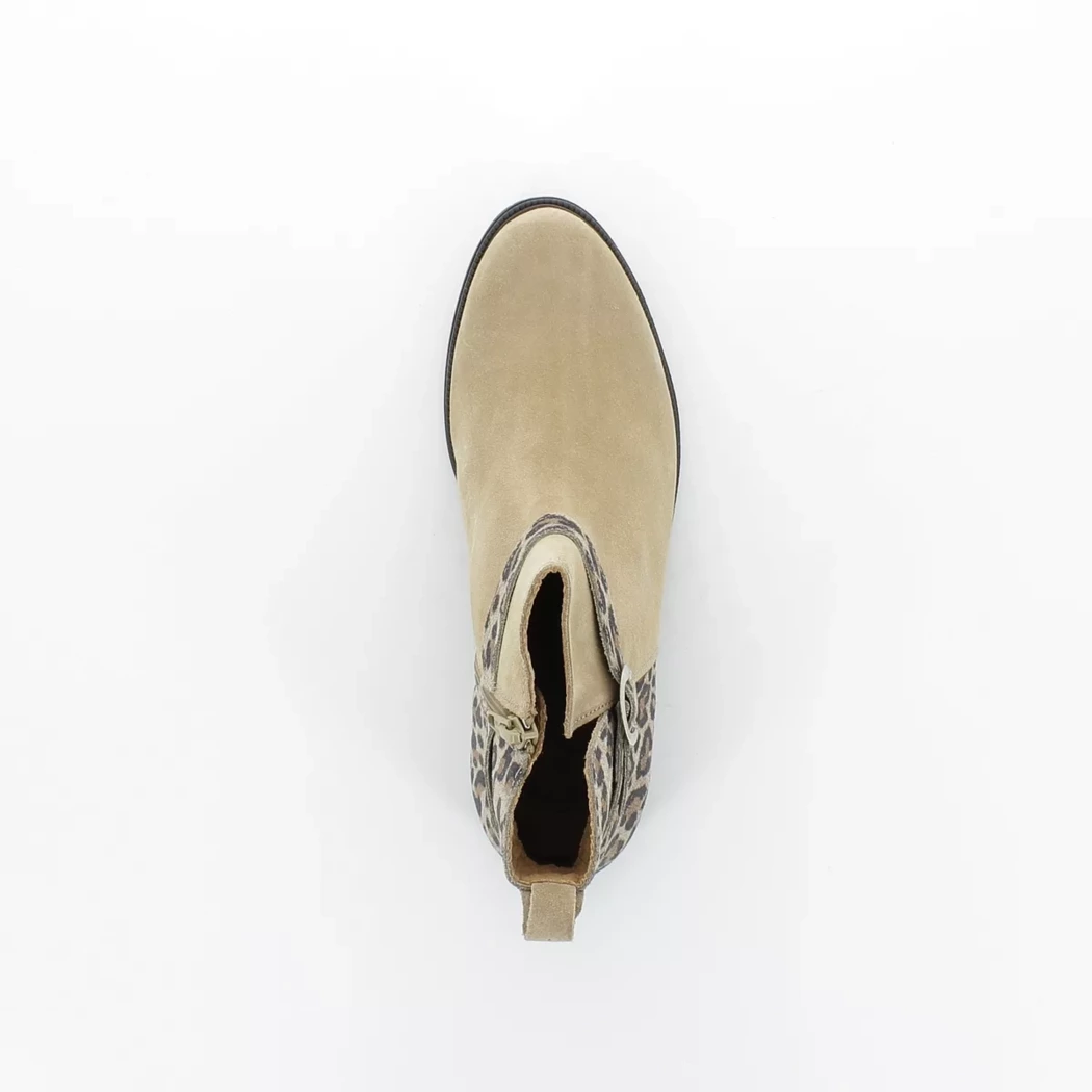 Image (6) de la chaussures Les Fees de Bengale - Boots Beige en Cuir nubuck