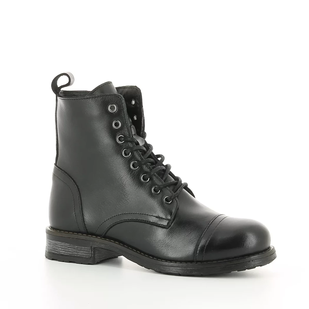 Image (1) de la chaussures Miss Boho - Bottines Noir en Cuir