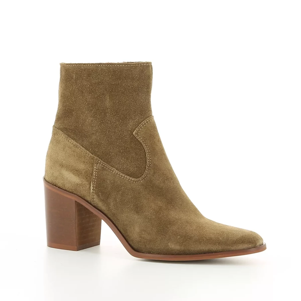 Image (1) de la chaussures Les Fees de Bengale - Boots Taupe en Cuir nubuck