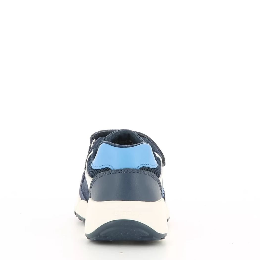 Image (3) de la chaussures Geox - Baskets Bleu en Cuir nubuck