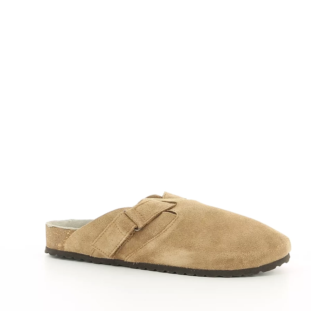 Image (1) de la chaussures Jack & Jones - Mules et Sabots Cuir naturel / Cognac en Cuir nubuck