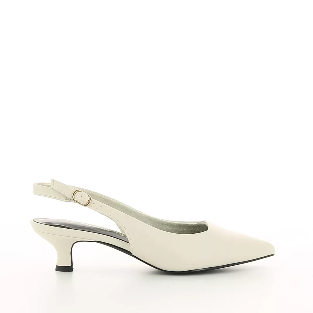 Image (2) de la chaussures Marco Tozzi - Escarpins Blanc en Cuir synthétique