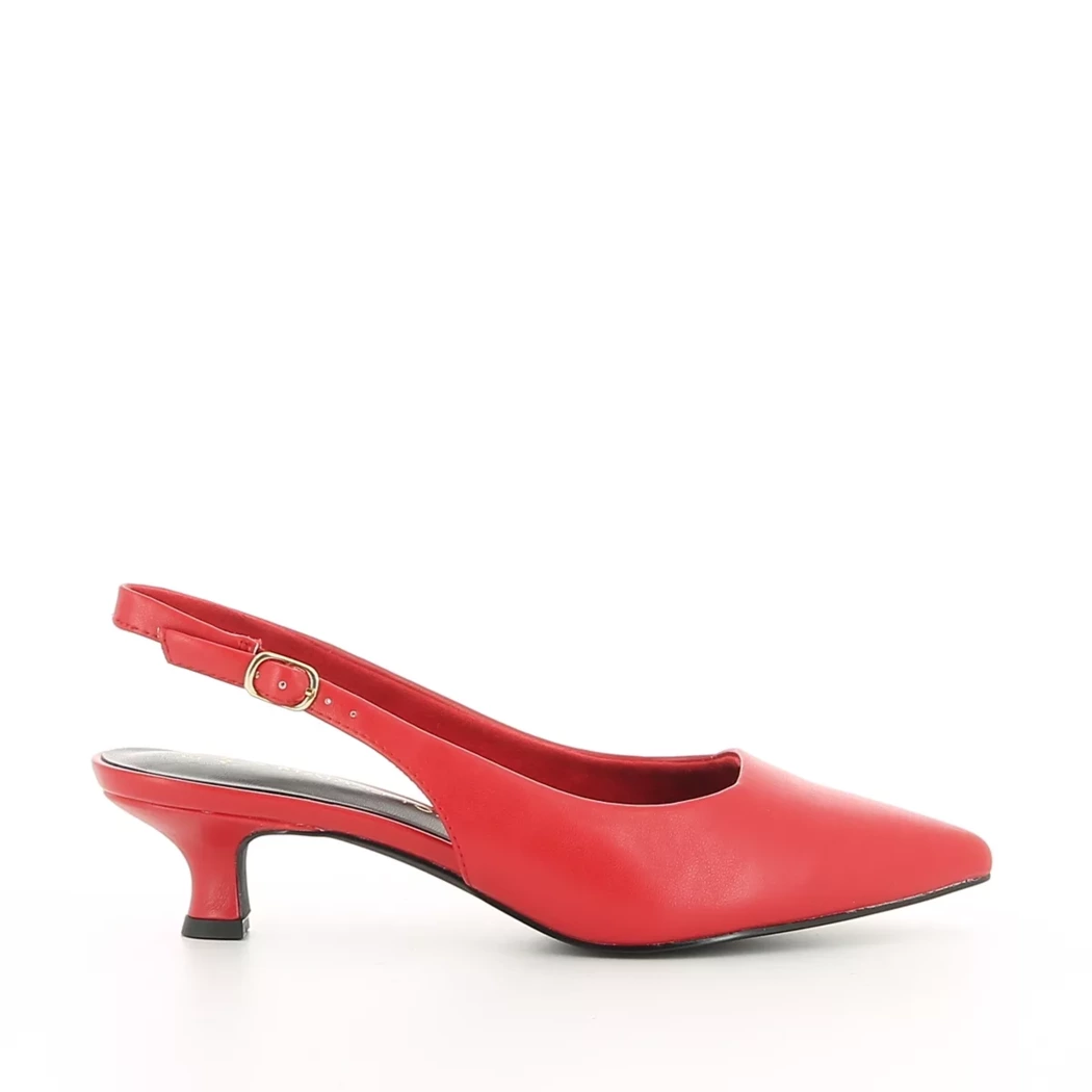 Image (2) de la chaussures Marco Tozzi - Escarpins Rouge en Cuir synthétique