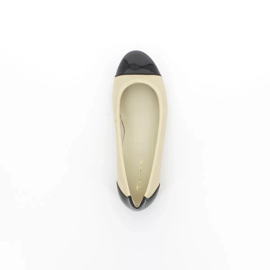 Image (6) de la chaussures Tamaris - Ballerines Beige en Cuir