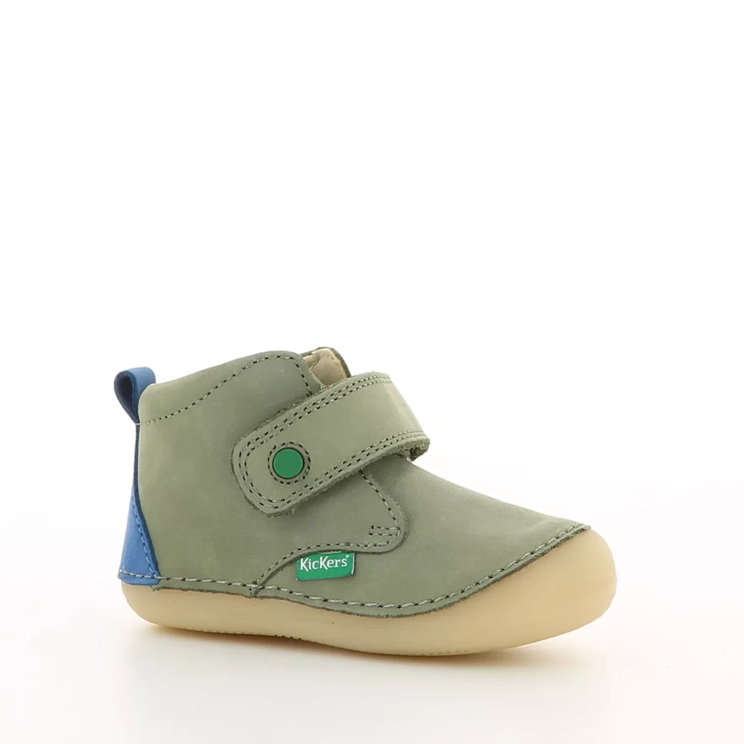 Image (1) de la chaussures Kickers - Bottines Vert en Cuir