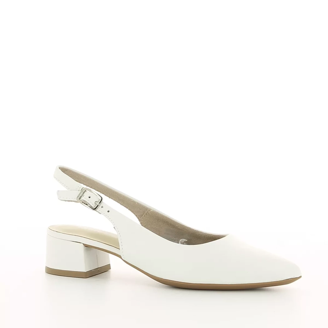 Image (1) de la chaussures Tamaris - Escarpins Blanc en Cuir