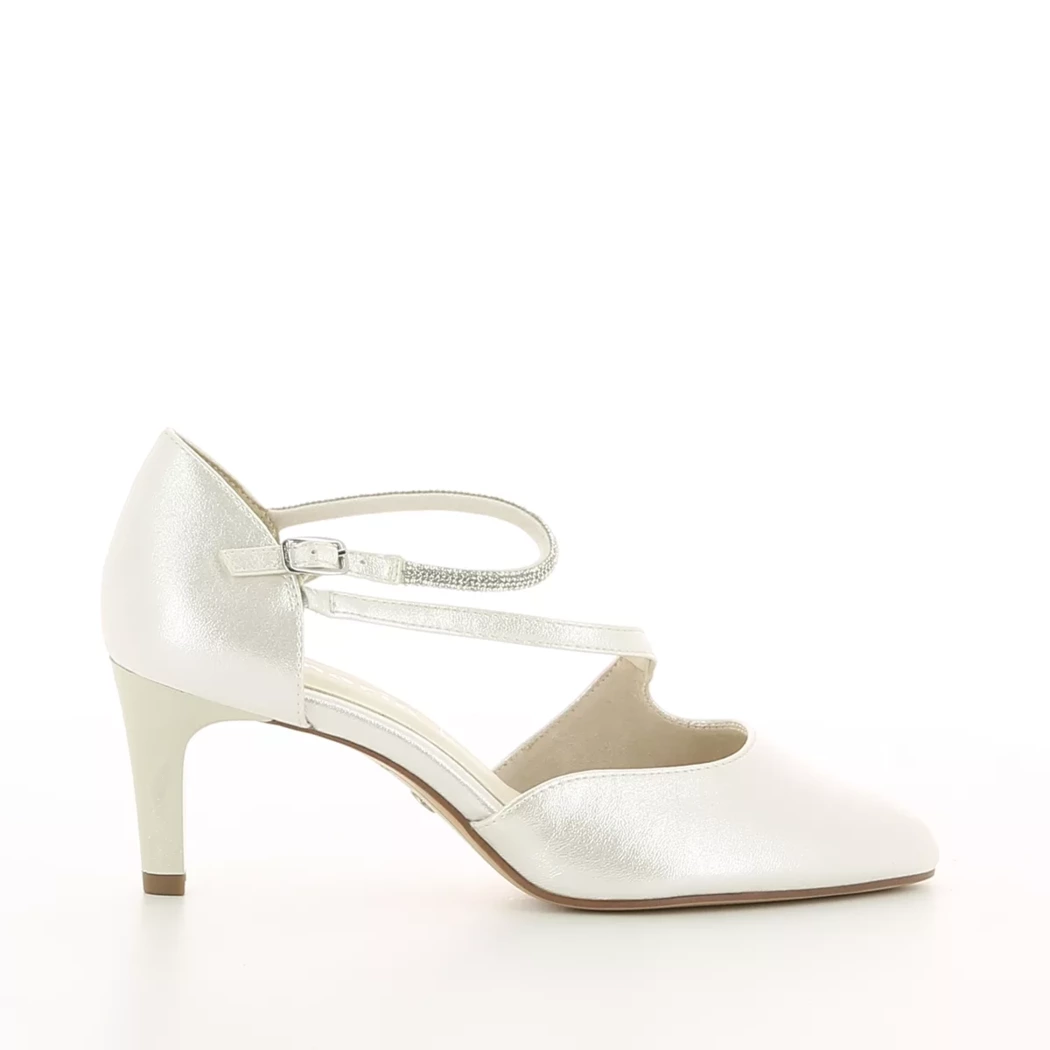 Image (2) de la chaussures Tamaris - Escarpins Blanc en Cuir synthétique