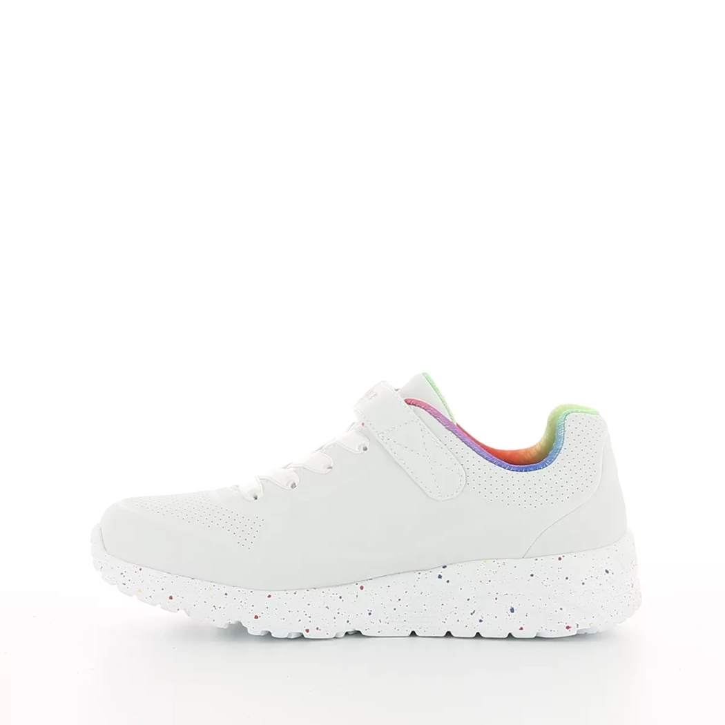 Image (4) de la chaussures Skechers - Baskets Blanc en Cuir synthétique