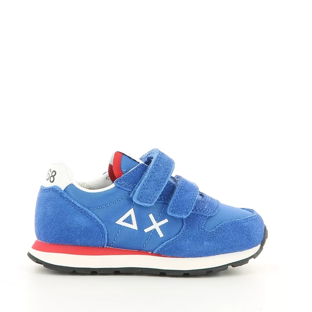 Image (2) de la chaussures Sun68 - Baskets Bleu en Cuir nubuck