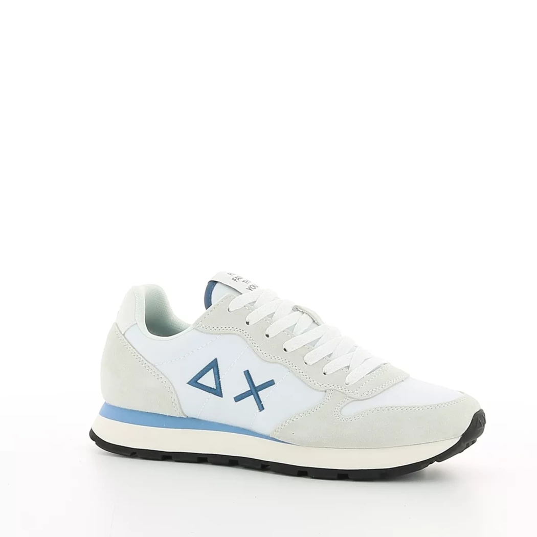 Image (1) de la chaussures Sun68 - Baskets Blanc en Cuir nubuck