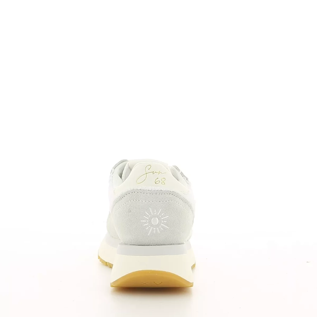 Image (3) de la chaussures Sun68 - Baskets Blanc en Cuir nubuck