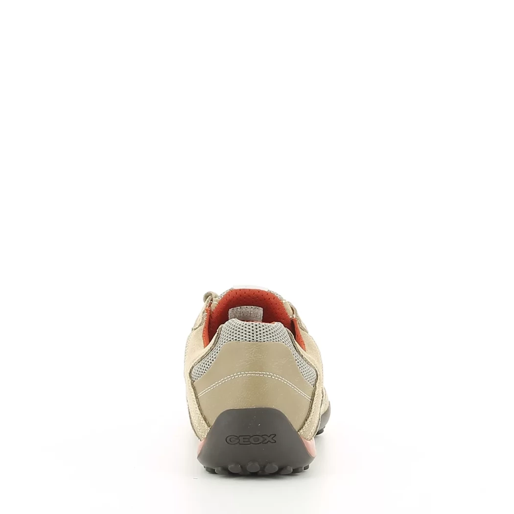 Image (3) de la chaussures Geox - Baskets Beige en Cuir nubuck