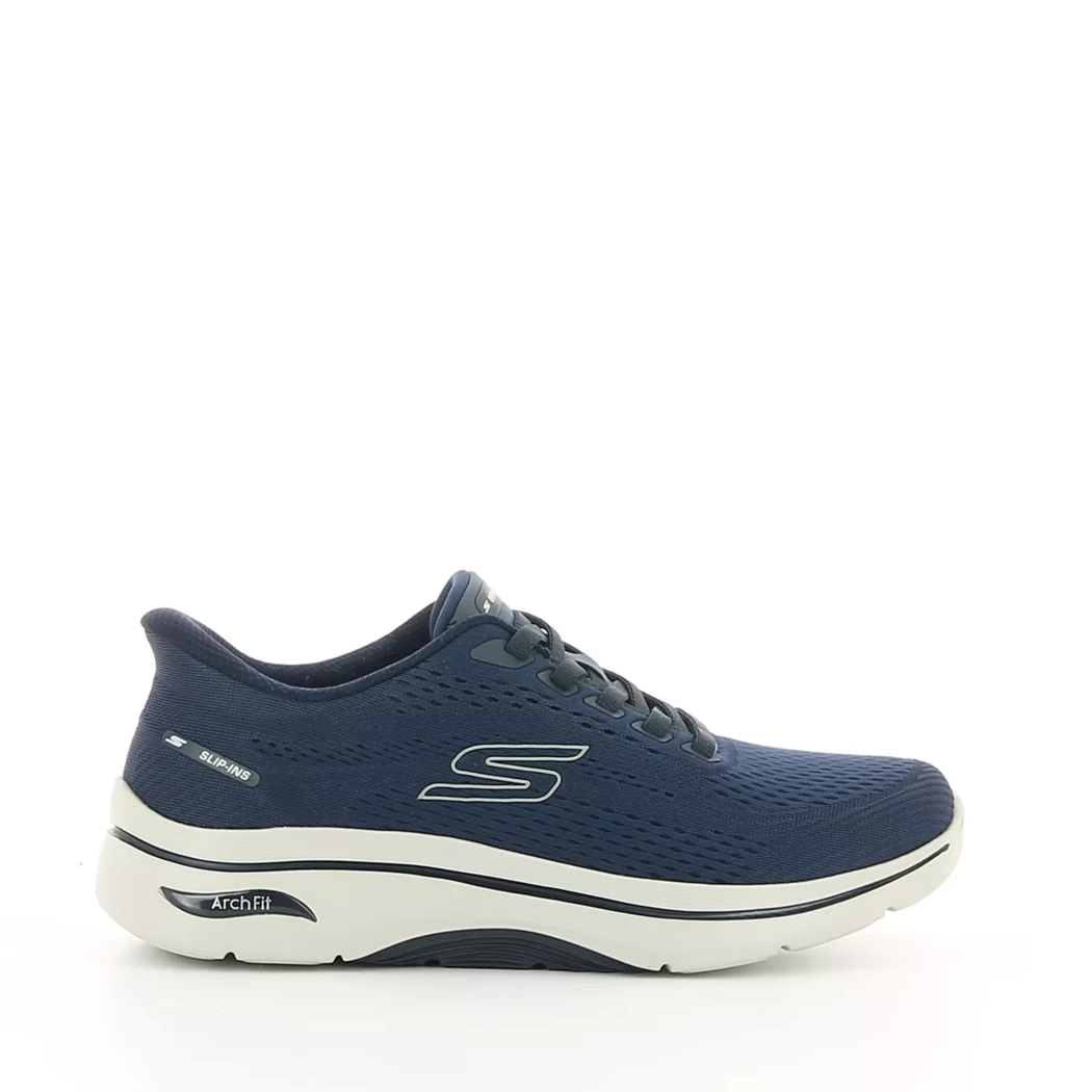 Image (2) de la chaussures Skechers - Baskets Bleu en Textile