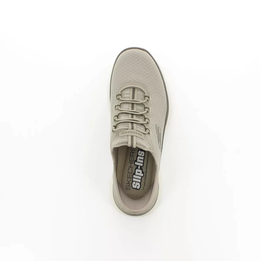 Image (6) de la chaussures Skechers - Baskets Taupe en Textile