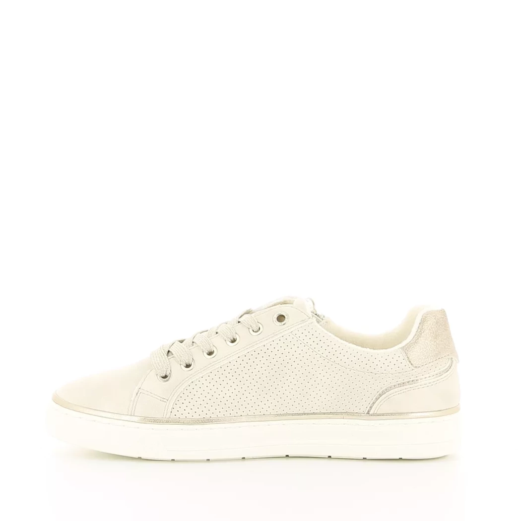 Image (4) de la chaussures Mustang - Baskets Beige en Cuir synthétique