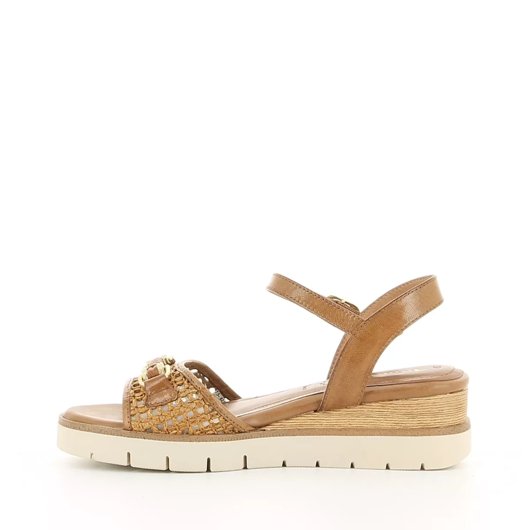 Image (4) de la chaussures Tamaris - Sandales et Nu-Pieds Cuir naturel / Cognac en Cuir