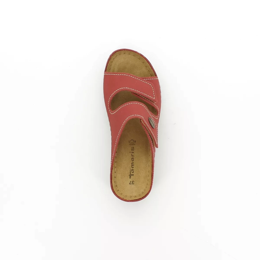 Image (6) de la chaussures Tamaris - Mules et Sabots Rouge en Cuir nubuck
