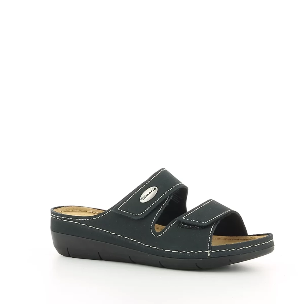 Image (1) de la chaussures Tamaris - Mules et Sabots Bleu en Cuir nubuck