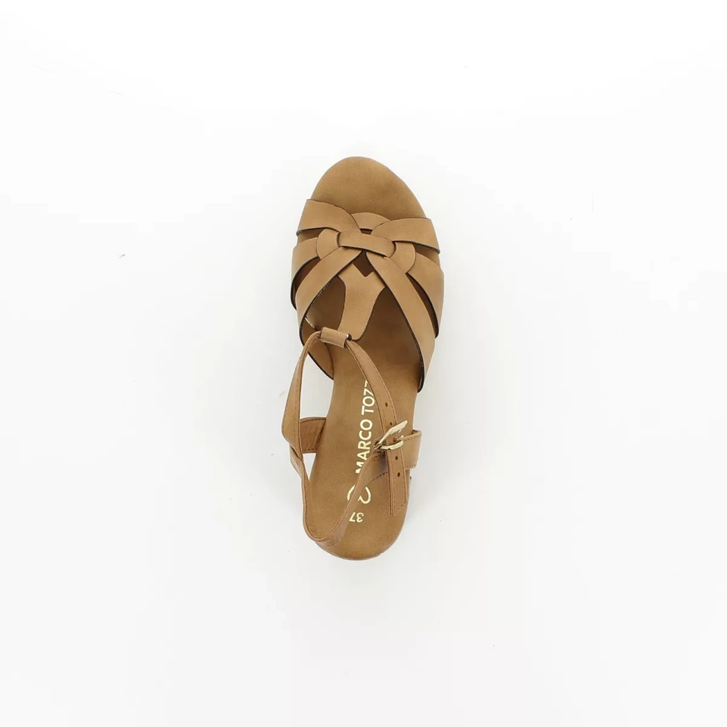 Image (6) de la chaussures Marco Tozzi - Sandales et Nu-Pieds Cuir naturel / Cognac en Cuir