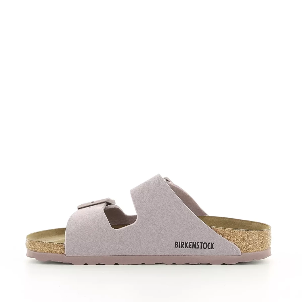 Image (4) de la chaussures Birkenstock - Mules et Sabots Violet / Lilas en Cuir nubuck