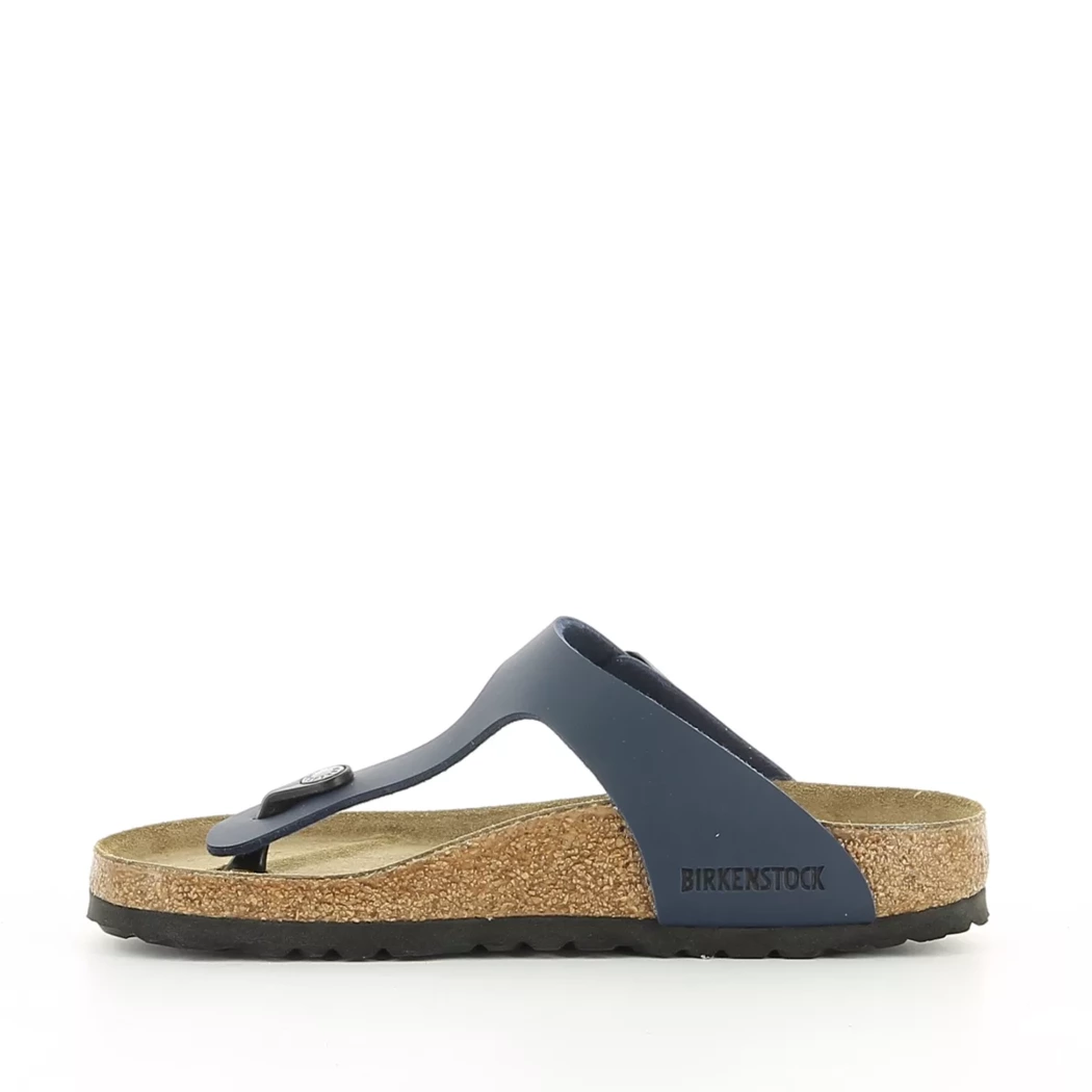 Image (4) de la chaussures Birkenstock - Mules et Sabots Bleu en Cuir synthétique