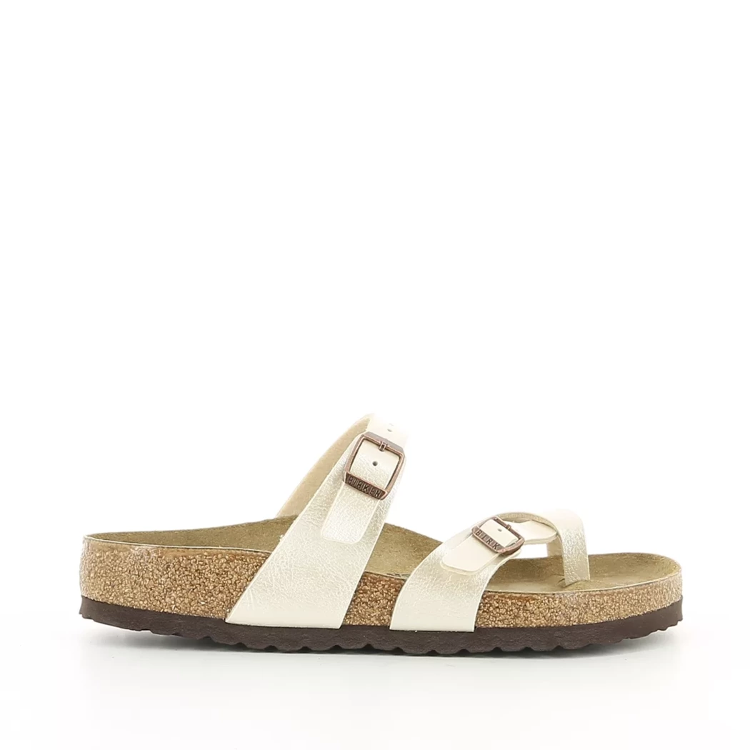 Image (2) de la chaussures Birkenstock - Mules et Sabots Beige en Cuir synthétique