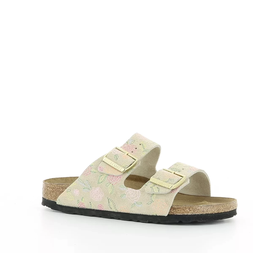 Image (1) de la chaussures Birkenstock - Mules et Sabots Beige en Cuir nubuck