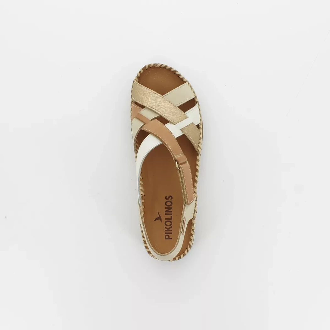 Image (6) de la chaussures Pikolinos - Sandales et Nu-Pieds Beige en Cuir