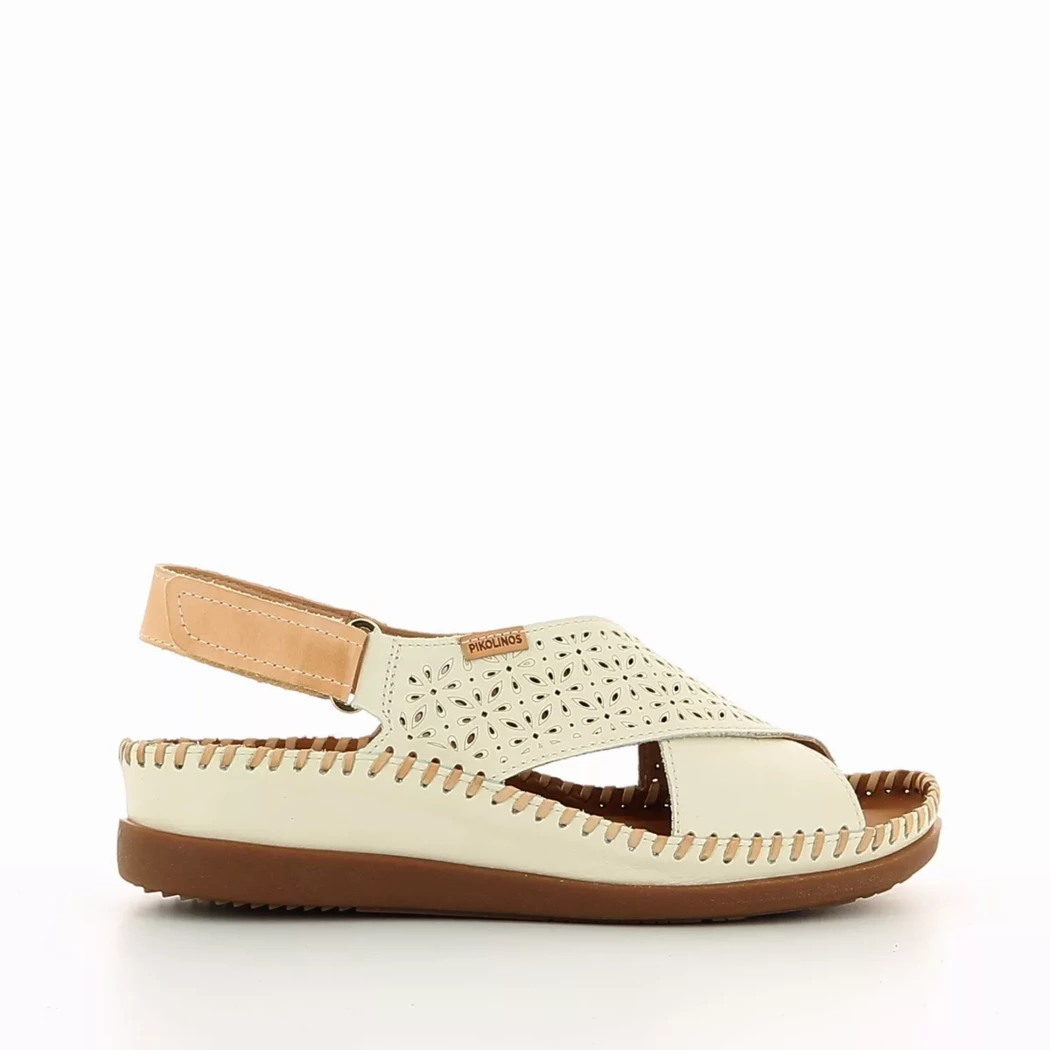 Image (2) de la chaussures Pikolinos - Sandales et Nu-Pieds Blanc en Cuir