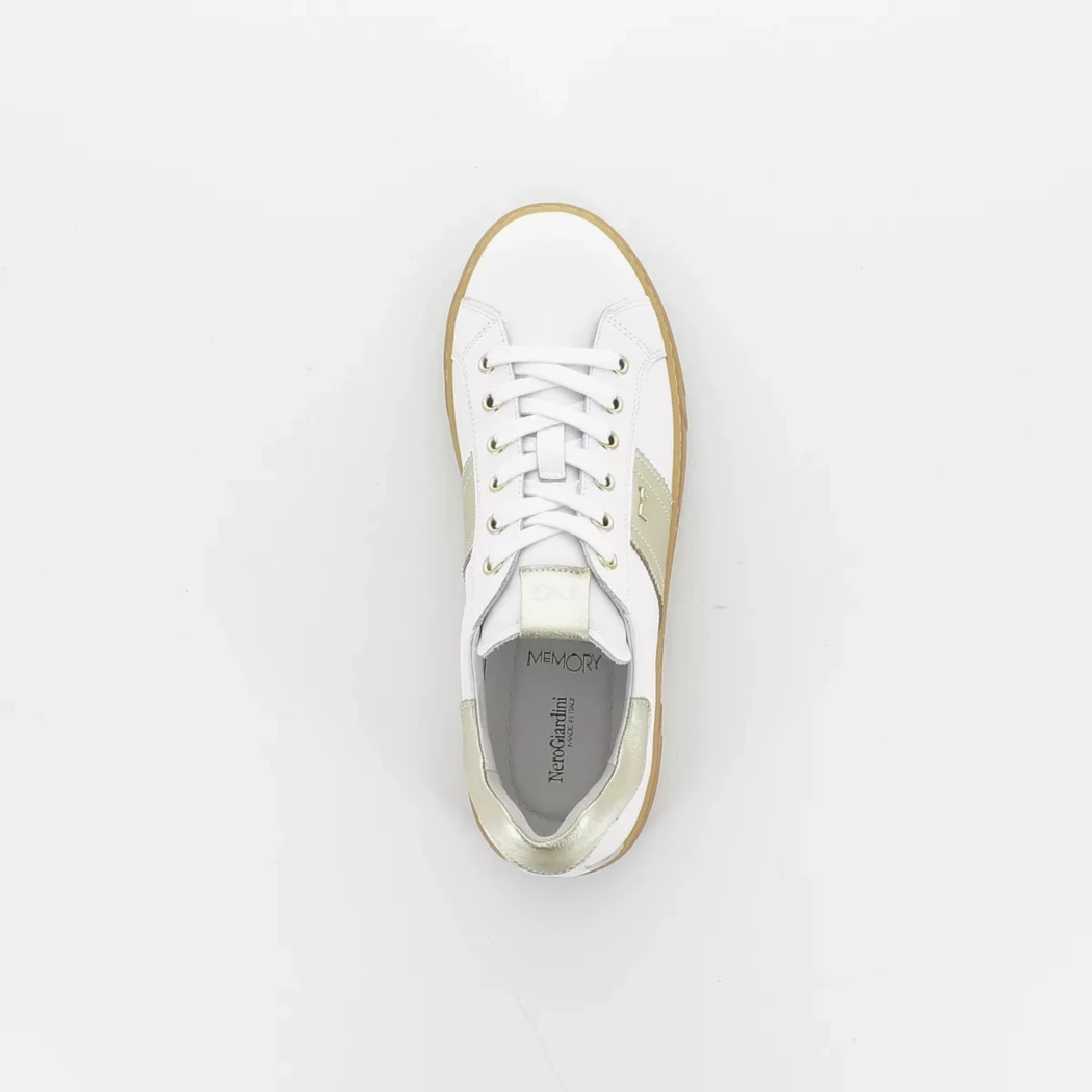 Image (6) de la chaussures Nero Giardini - Baskets Blanc en Cuir