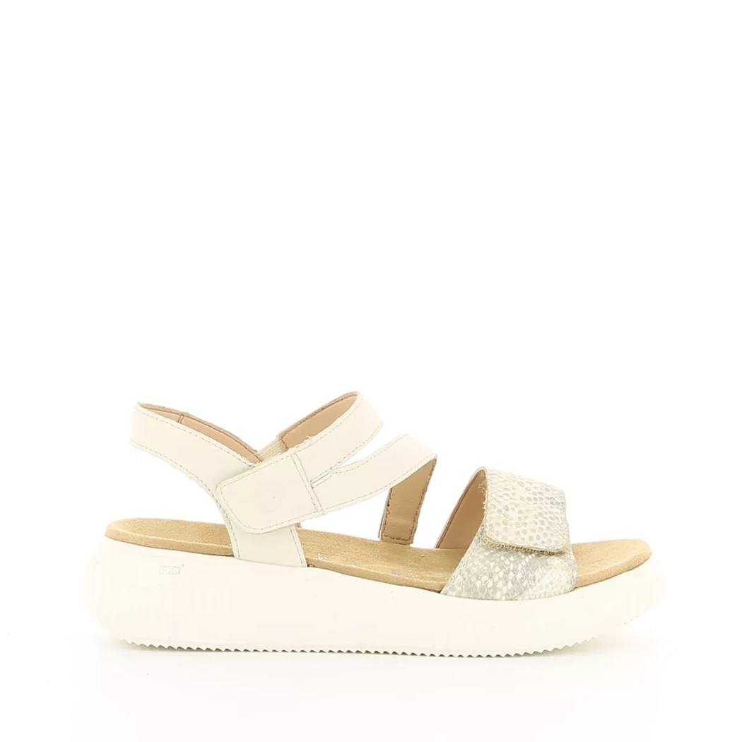 Image (2) de la chaussures Remonte - Sandales et Nu-Pieds Beige en Cuir