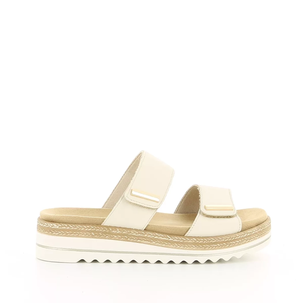Image (2) de la chaussures Remonte - Mules et Sabots Beige en Cuir